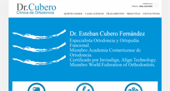 Desktop Screenshot of cubero-ortodoncia.com