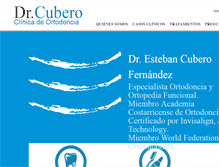 Tablet Screenshot of cubero-ortodoncia.com